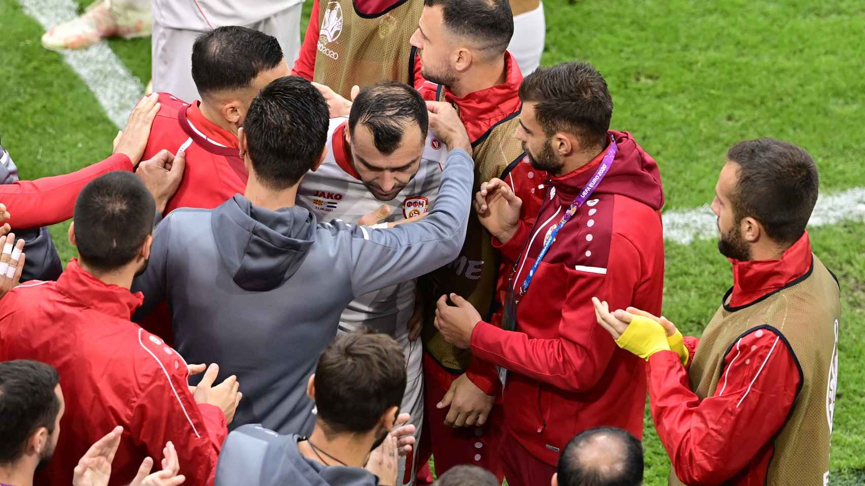 La despedida de Macedonia a Goran Pandev, el futbolista que se retira en esta Eurocopa