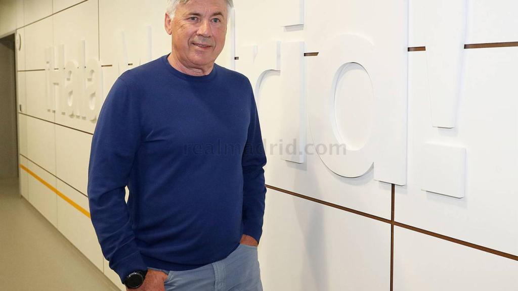 Carlo Ancelotti, en la Ciudad Real Madrid