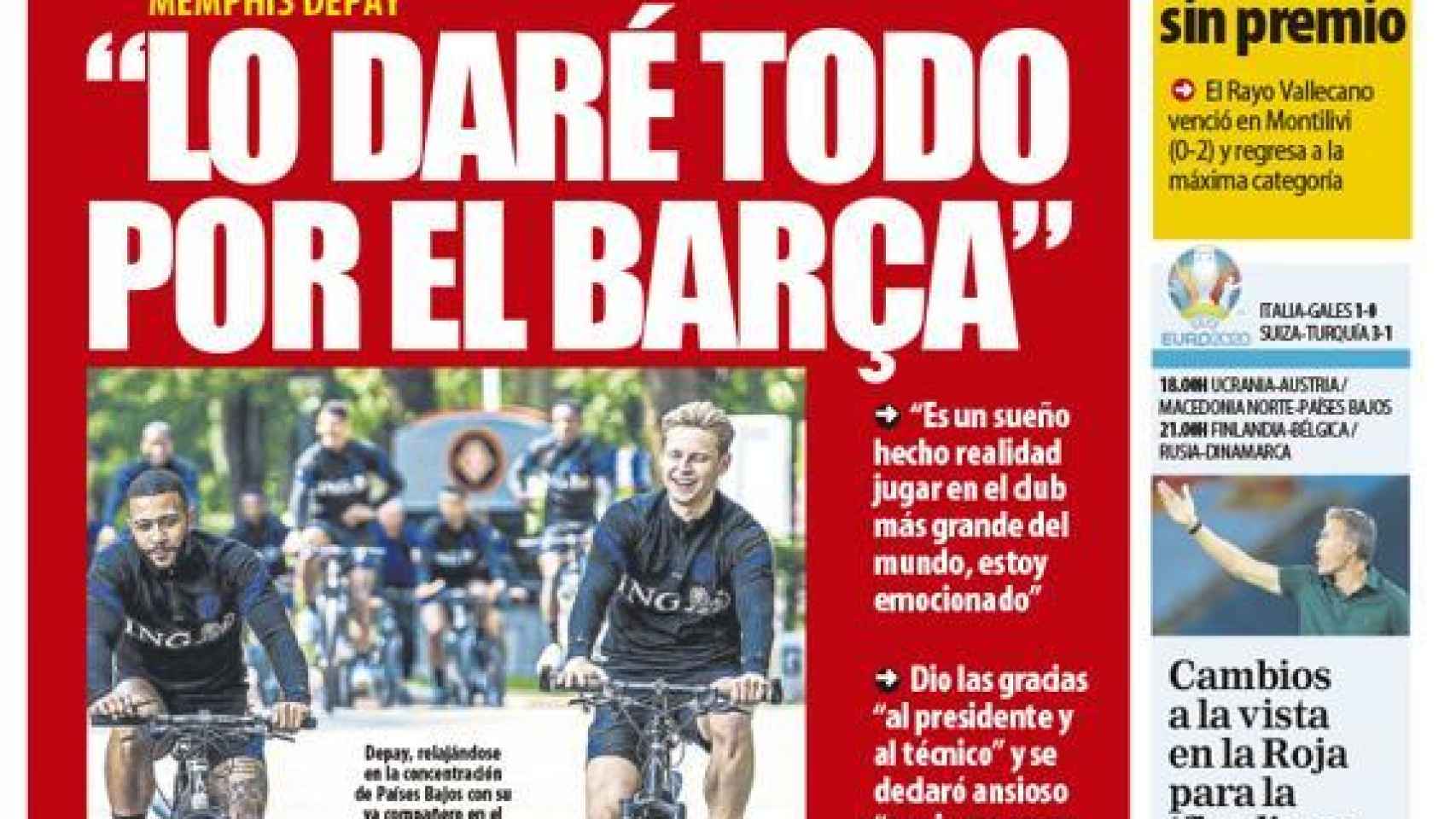 La portada del diario Mundo Deportivo (21/06/2021)