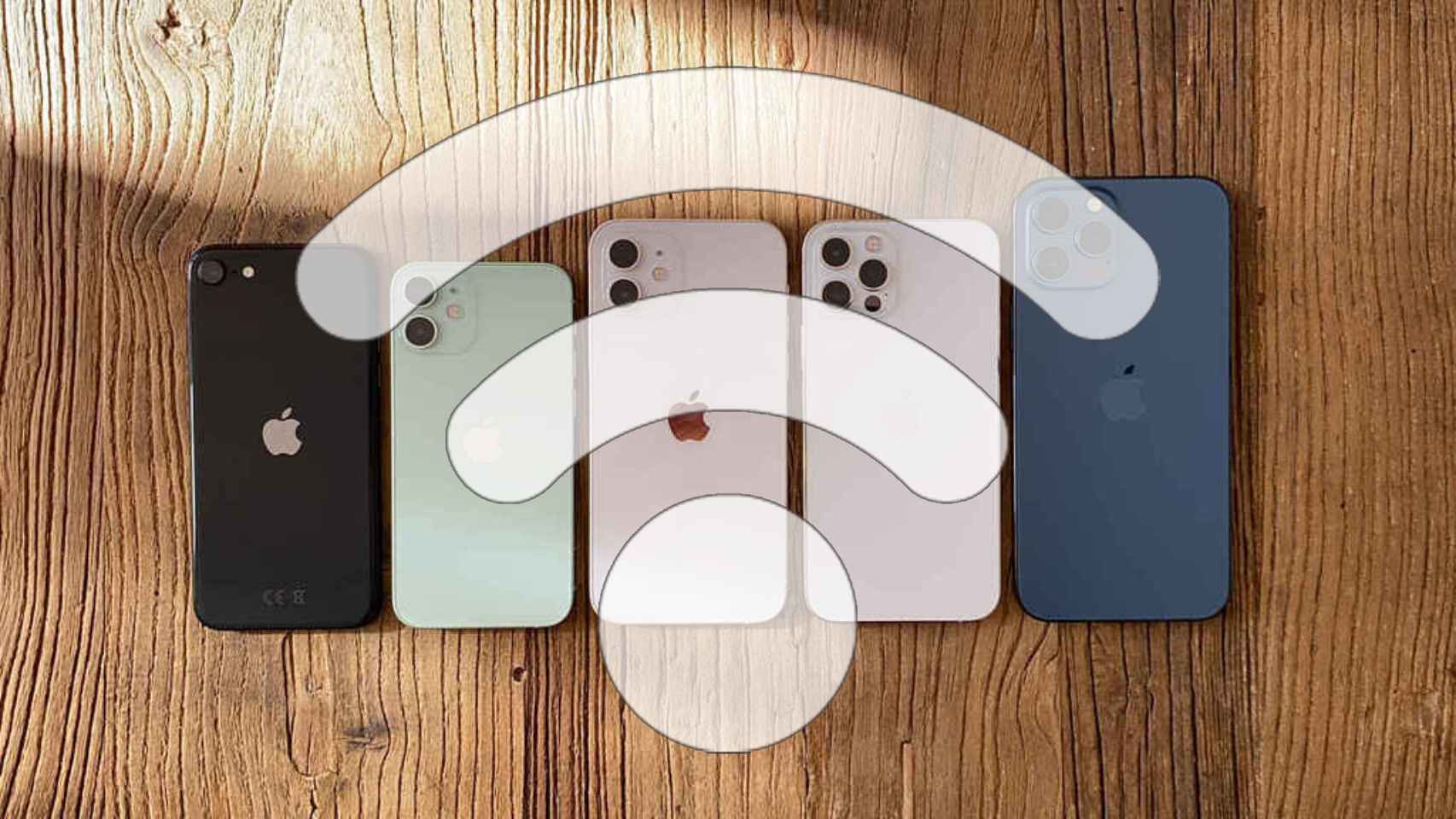 Símbolo WiFi en iphone
