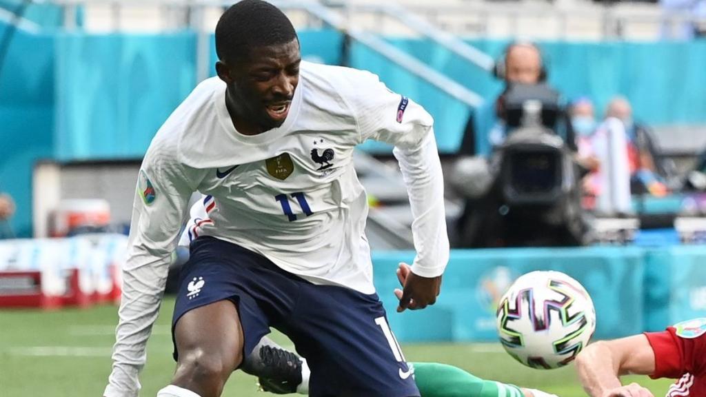 Ousmane Dembélé, en el partido de la selección de Francia ante Hungría de la Eurocopa 2020