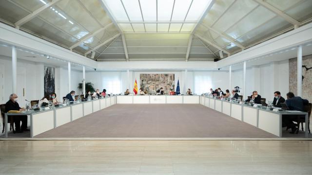 El Gobierno reunido en Consejo de Ministros.