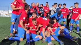 Imagen del ascenso del Bergantiños a Segunda RFEF.