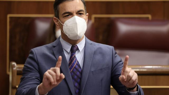 El presidente del Gobierno, Pedro Sánchez, en el Congreso de los Diputados.