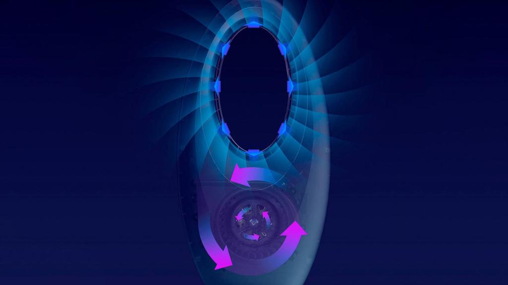 Ventilador de diseño RGB de Aldi.