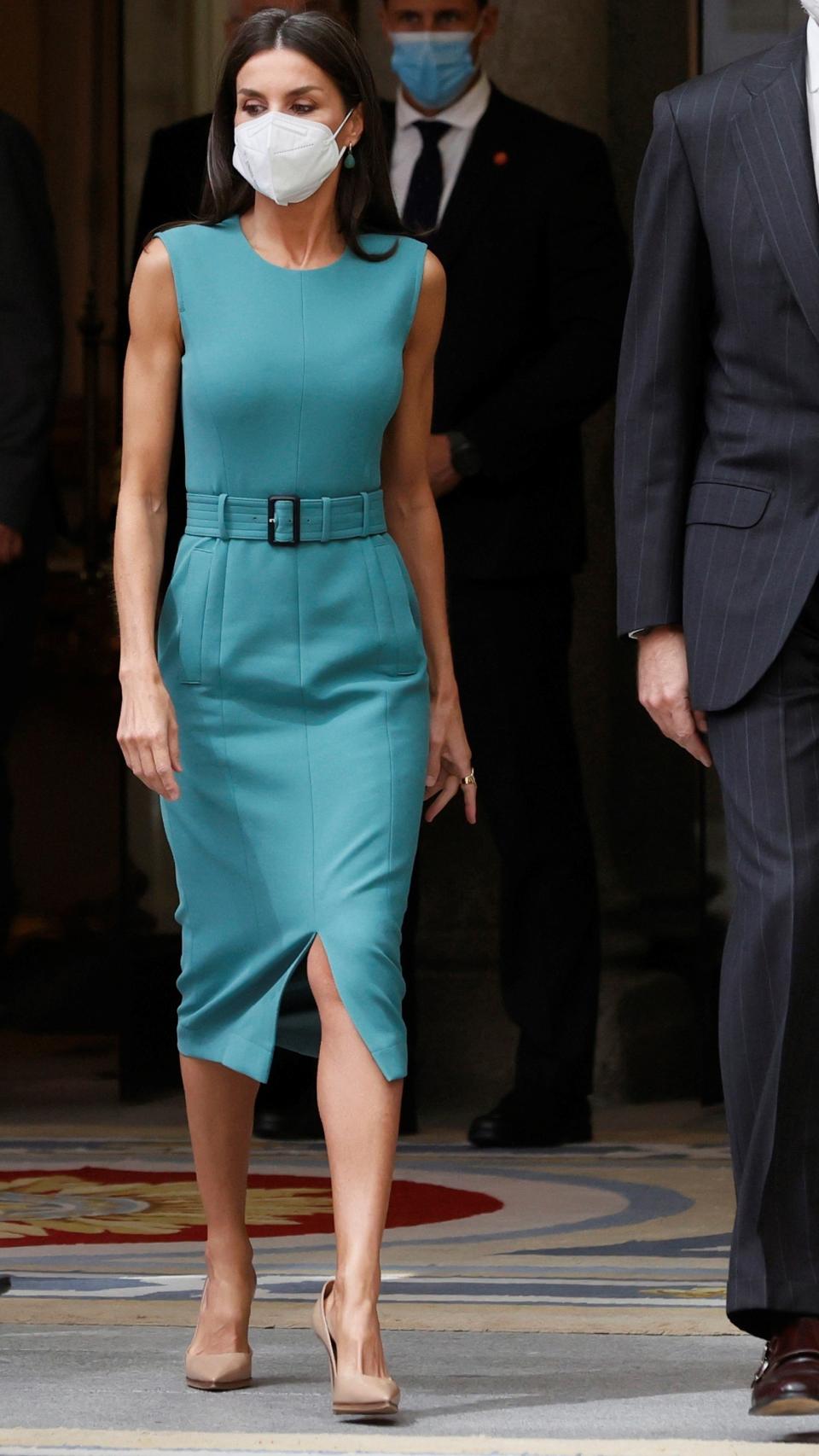 El 'outfit' que ha escogido la Reina para su acto de este miércoles.