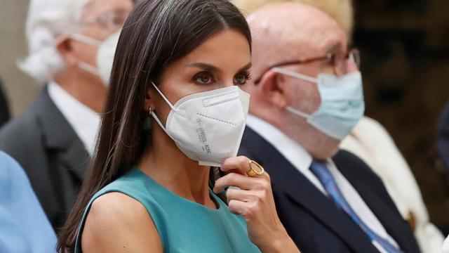 La reina Letizia durante el acto de este miércoles.