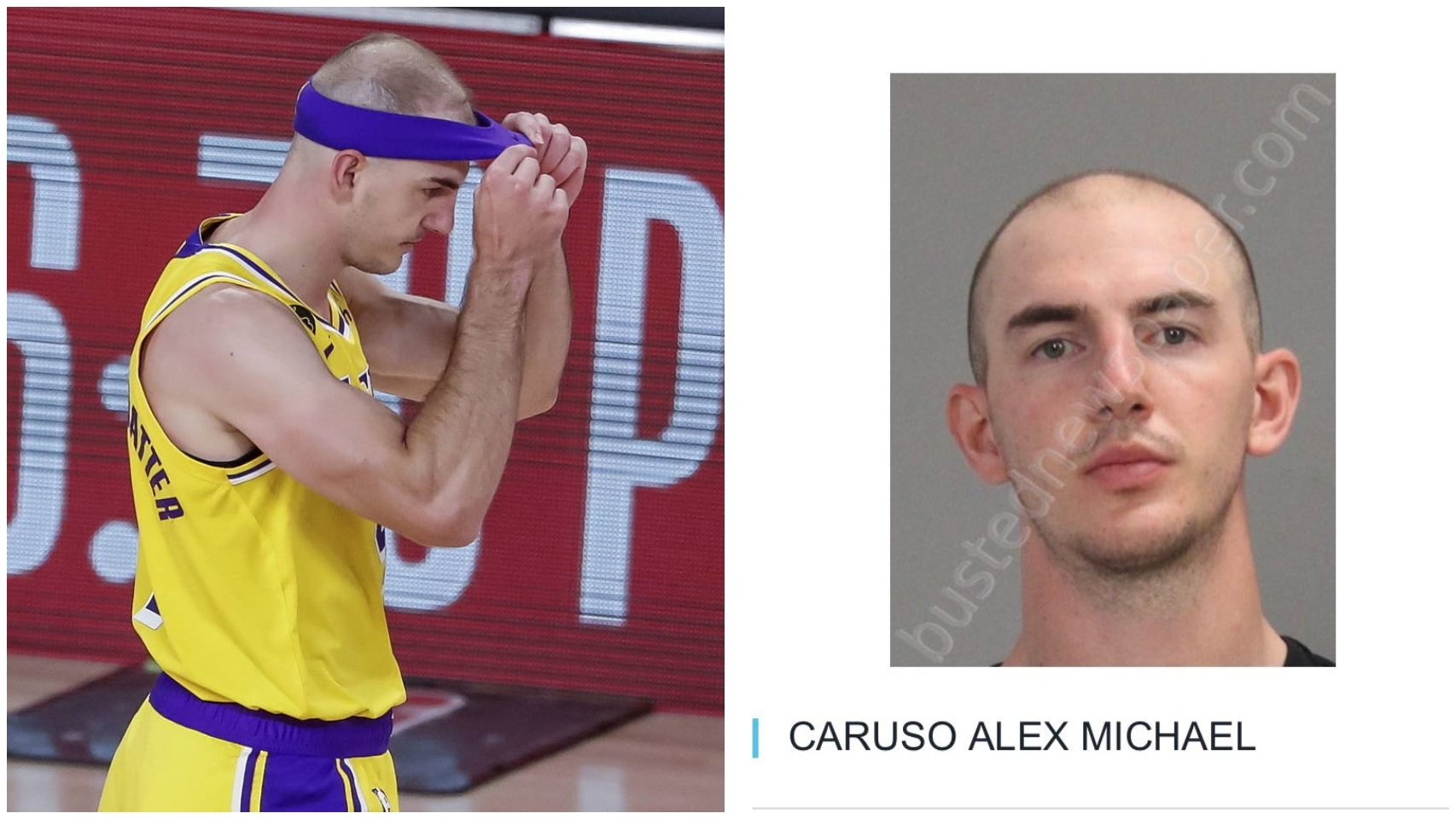 Alex Caruso, detenido