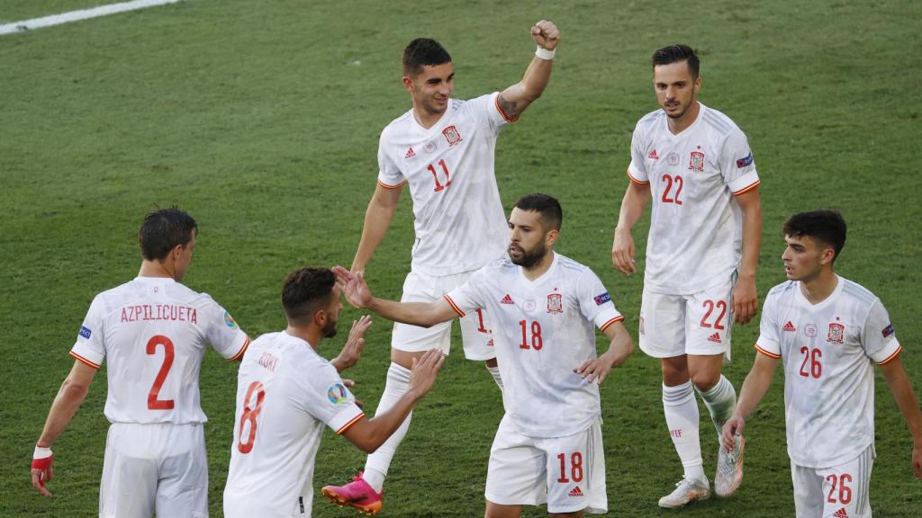 Ferrán Torres marca el cuarto gol de España a Eslovaquia