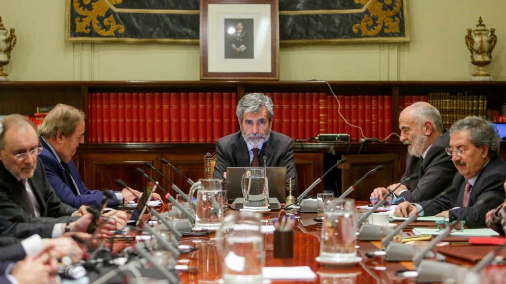 Reunión del pleno del CGPJ en una imagen de archivo./