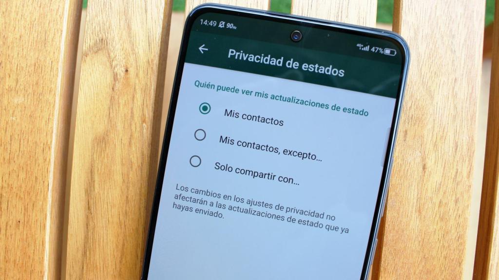 También se pueden ocultar los estados de WhatsApp.