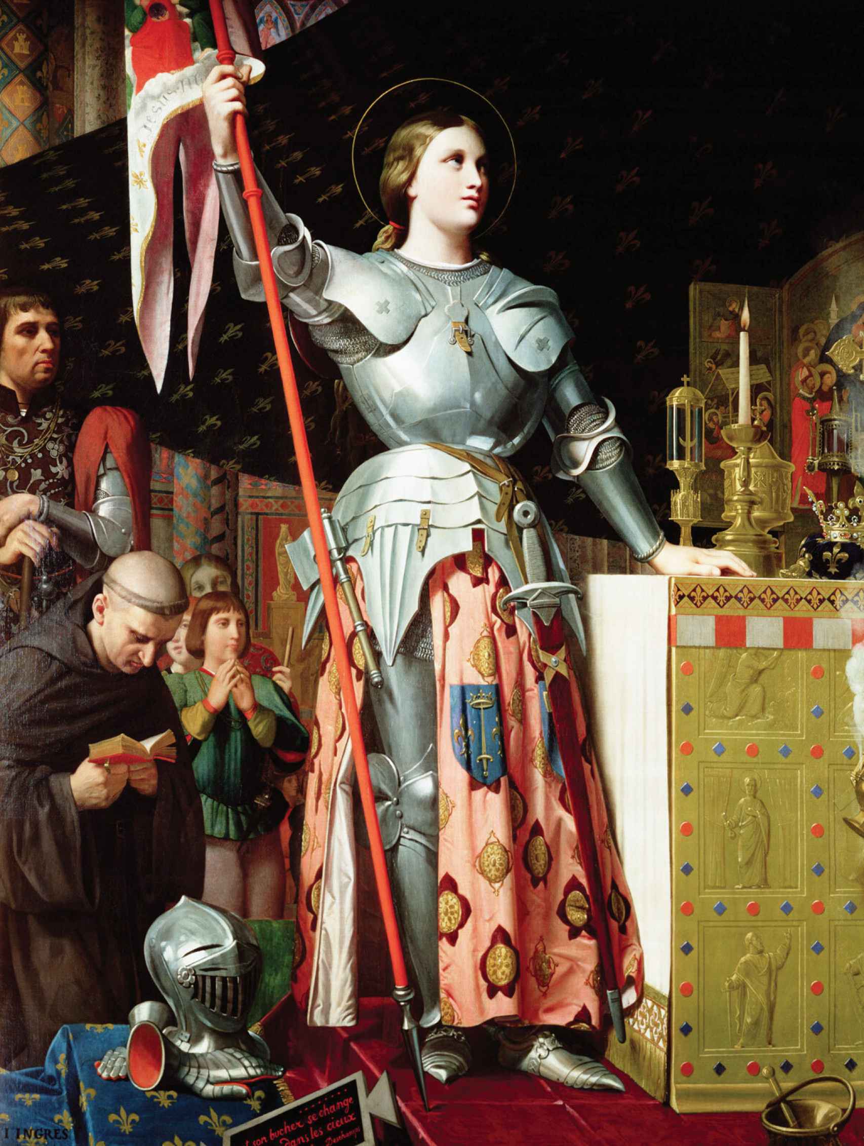 'Juana de Arco en la coronación de Carlos VII', por Jean-Auguste-Dominique Ingres.