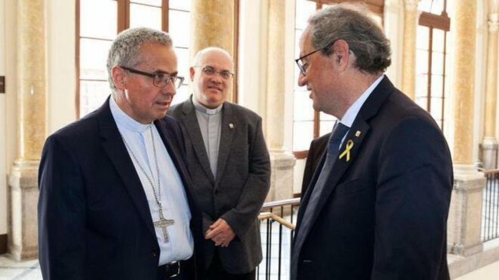 Planellas junto a Quim Torra, cuando el último aún era president de la Generalitat.