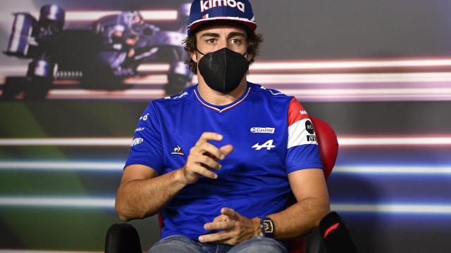 Fernando Alonso en la rueda de prensa del Gran Premio de Estiria