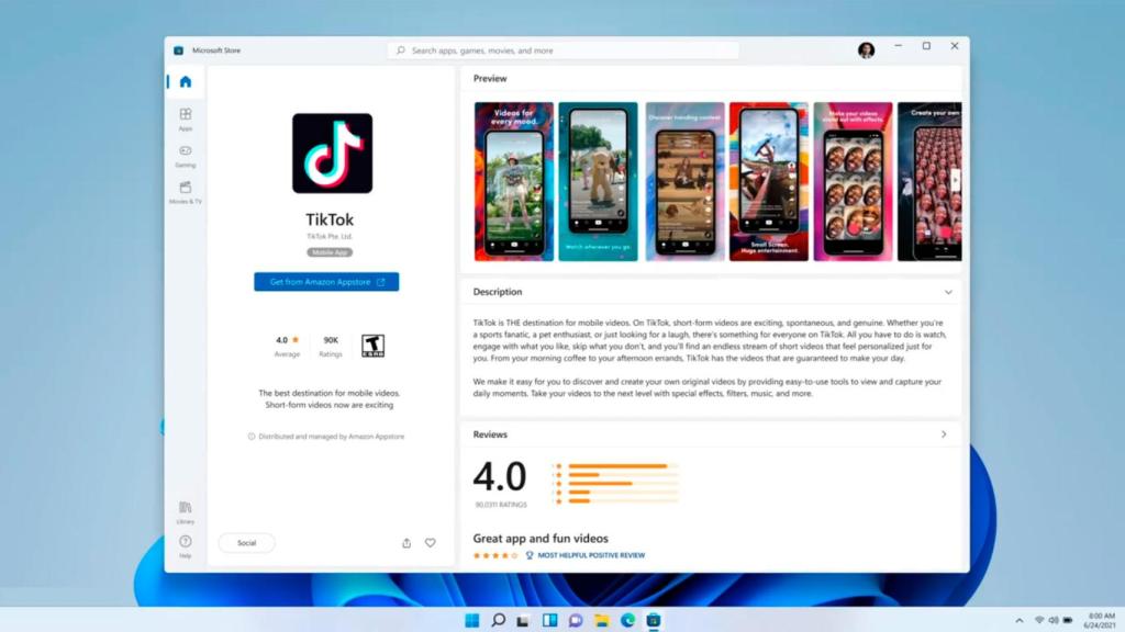 Tik Tok en Windoss 11