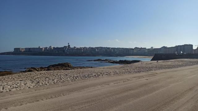 La playa de Riazor.