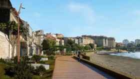 Paseo de Bouzas, en Vigo.