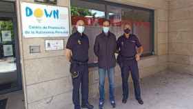 La Policía Nacional visita Down Vigo e imparte una charla sobre los peligros de Internet
