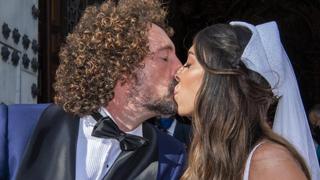 José Antonio León y Rocío Madrid, el día de su boda.