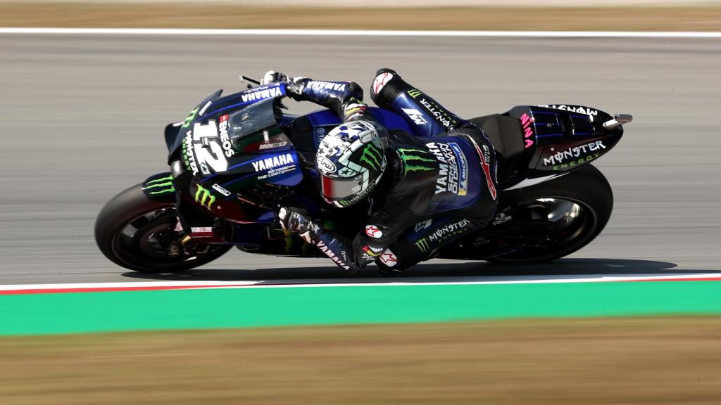 Maverick Viñales, con su Yamaha