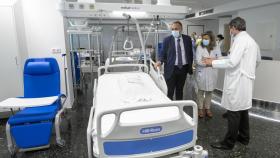 Inauguración de la unidad de ictus del Hospital Clínico de Santiago este verano.