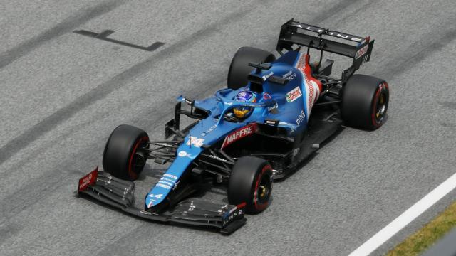 Fernando Alonso, durante el Gran Premio de Estiria de F1 en 2021