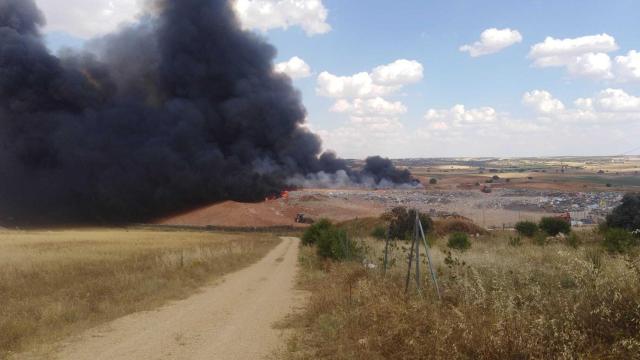 Incendio declarado en Almonacid del Marquesado.