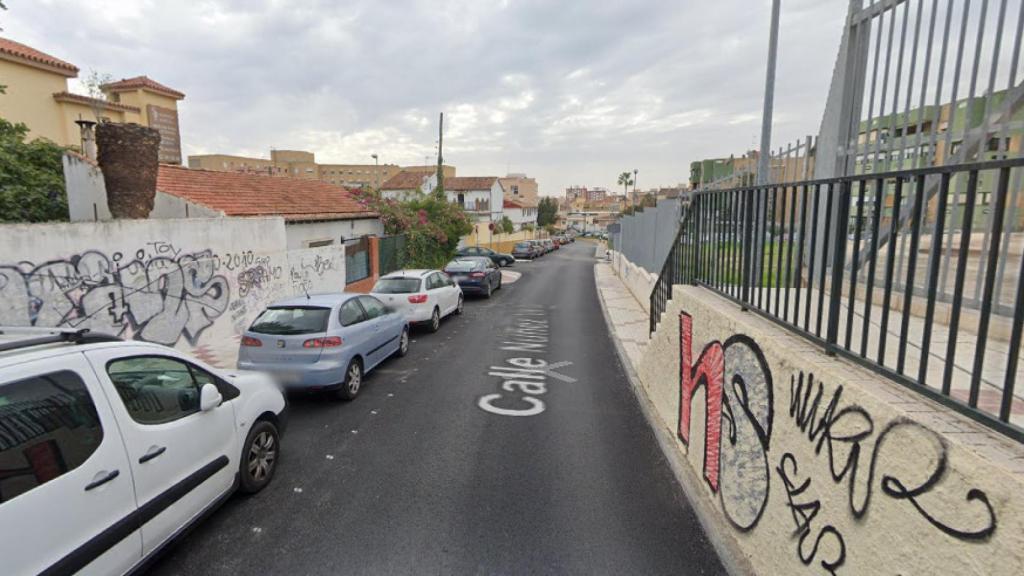 La calle Núñez Vela, en Málaga, el lugar donde se han cometido los hechos.