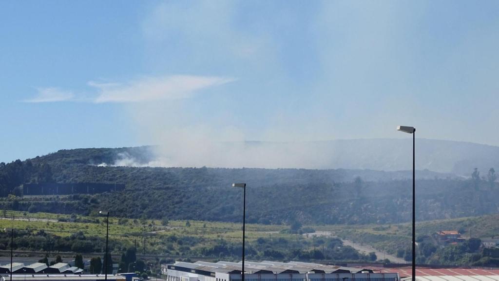 Incendio forestal en A Coruña