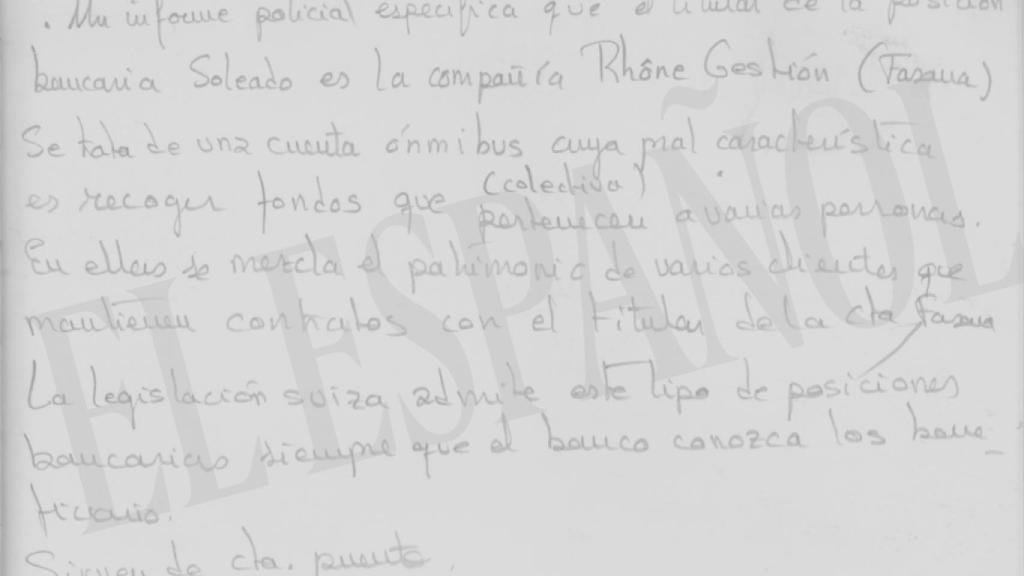 Notas escritas por Villarejo en sus agendas.