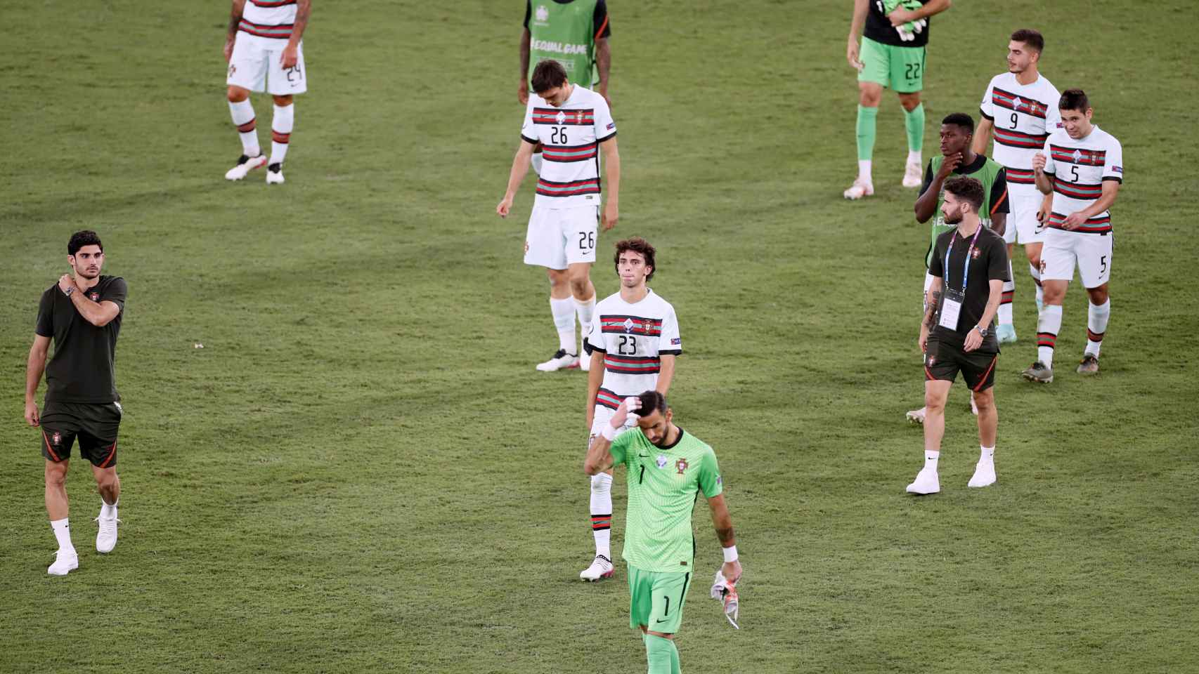 Los jugadores de Portugal rotos tras la eliminación de la Eurocopa