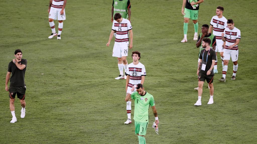 Los jugadores de Portugal rotos tras la eliminación de la Eurocopa