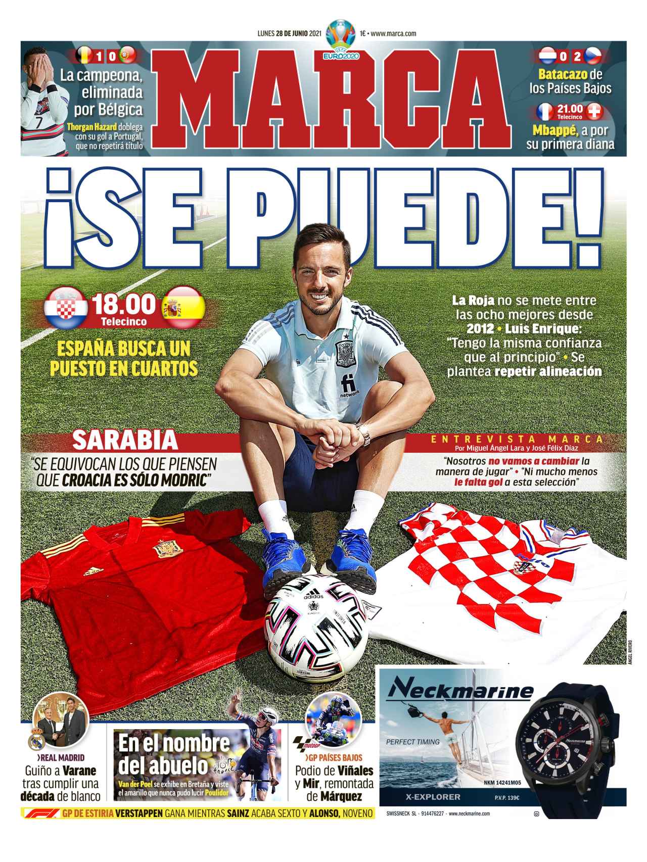 La portada del diario MARCA (28/06/2021)