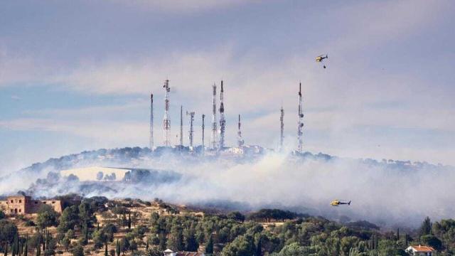 Incendio declarado en el Parque de la Atalaya.