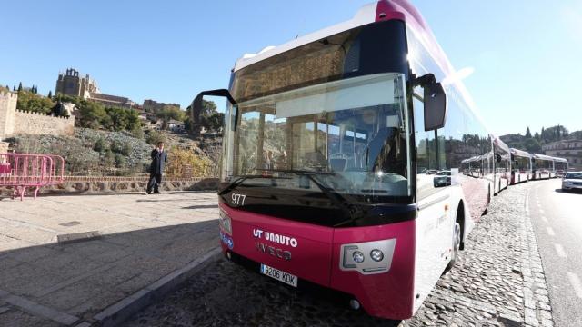 Uno de los autobuses urbanos de Toledo.