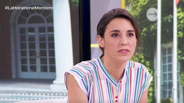 Irene Montero en entrevista a RTVE.