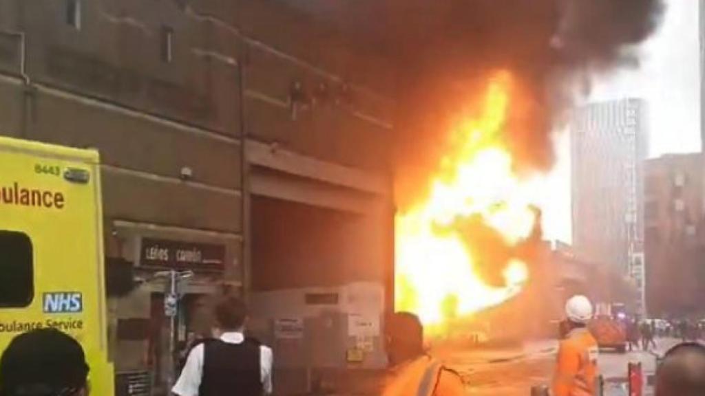 Imágenes del incendio en Londres.