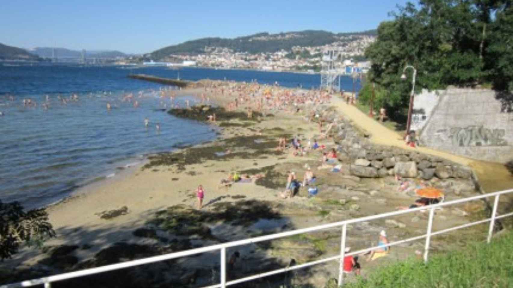 Playa de A Punta, en Teis.