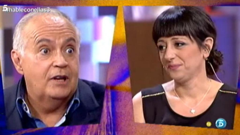 El tenso encuentro del empresario y Yolanda Ramos, durante 'Hable con ellas'.