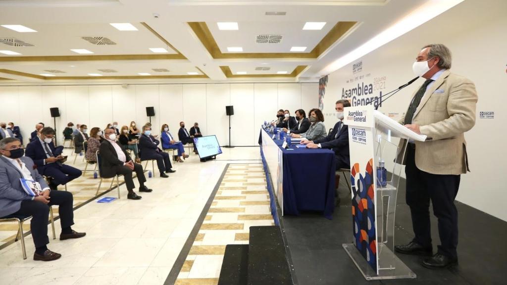 Ángel Nicolás durante el discurso.