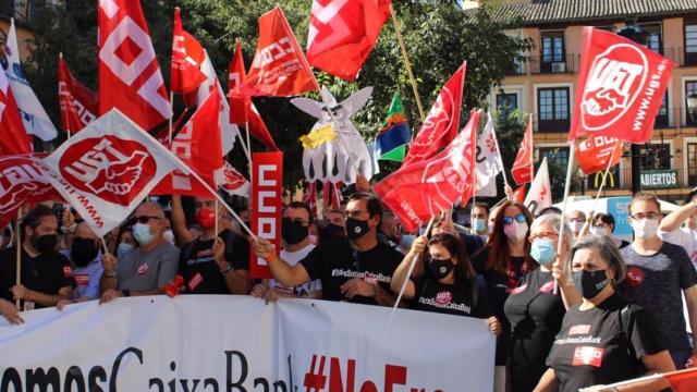 Concentración de trabajadores de Caixabank