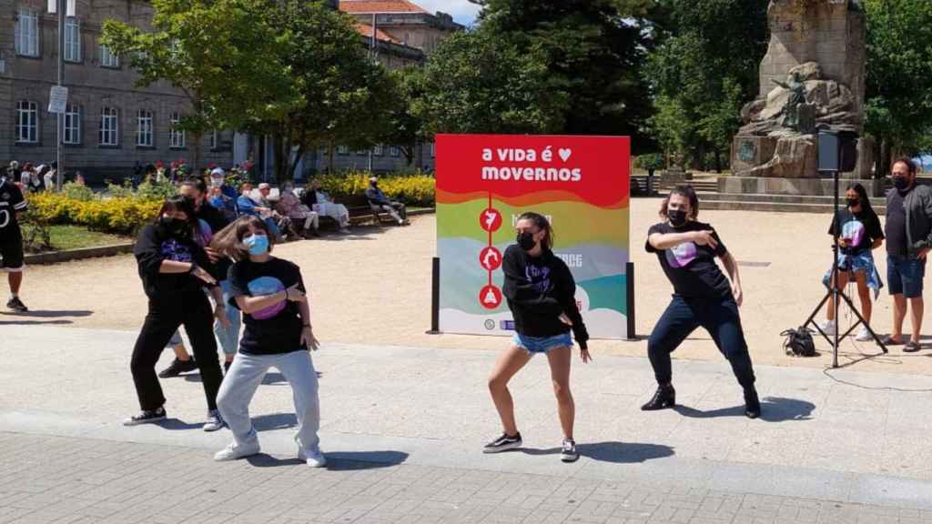 Alumnas de de la escuela de danza Getting Jiggy de Pontevedra