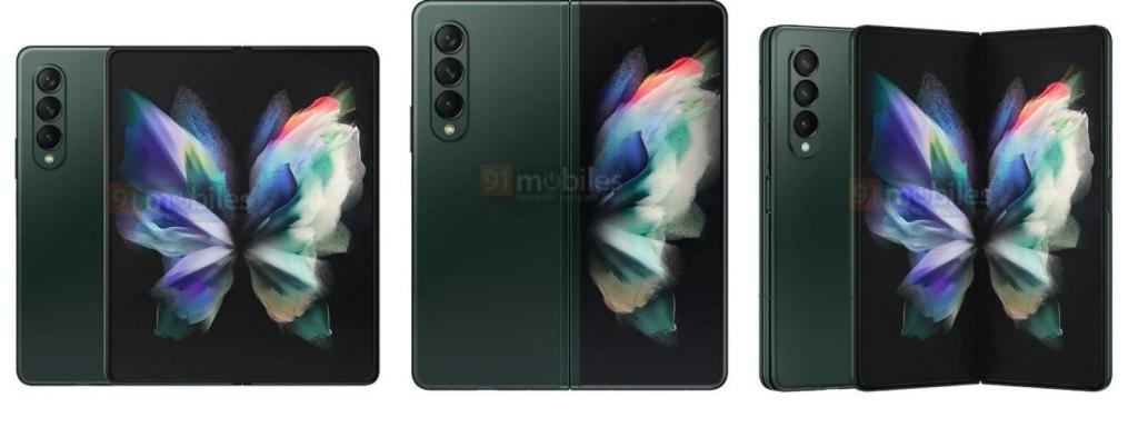 Galaxy Z Fold 3 verde