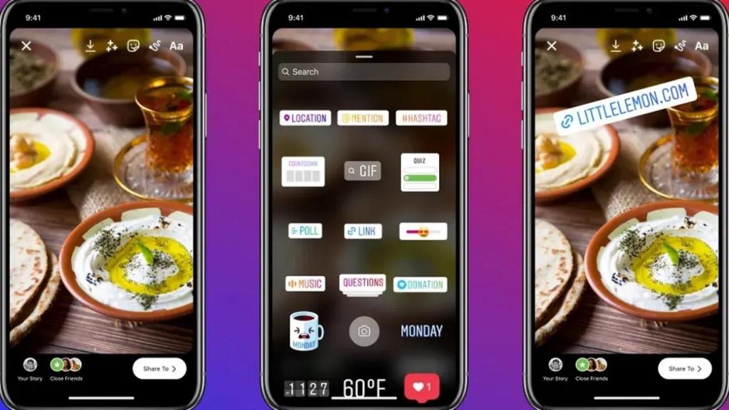 Instagram historias con enlace