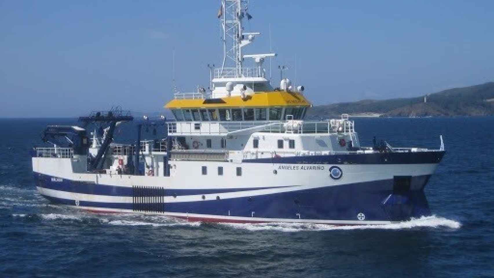 El buque oceanográfico Ángeles Alvariño.