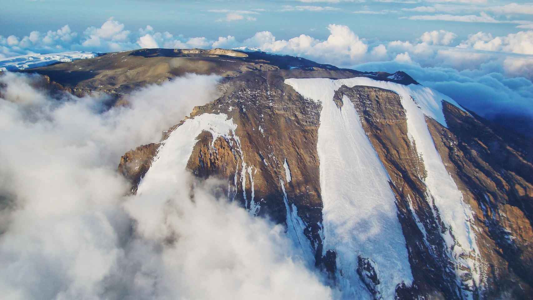 Cima del Kilimanjaro, en Tanzania.