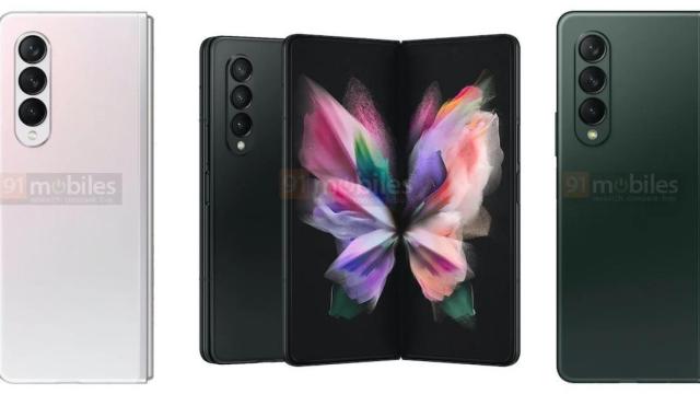 El Galaxy Z Fold 3 se lanzará en estos colores: nuevas fotos