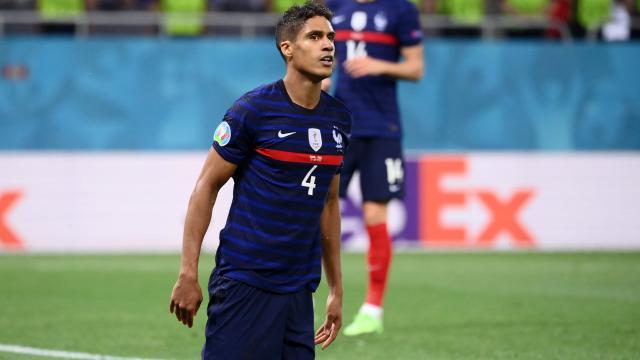 Raphaël Varane, en un partido de la selección de Francia en la Eurocopa 2020