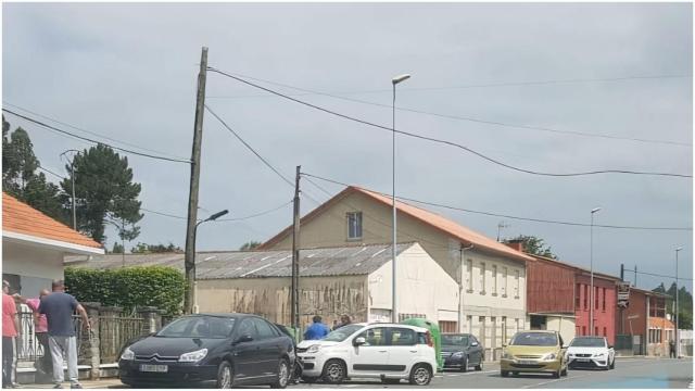 Accidente en la carretera de Valdoviño, dirección Ferrol.