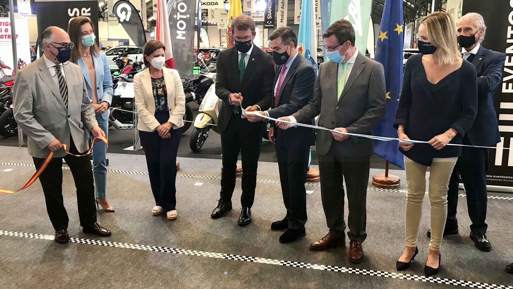 Momento de la inauguración del XXX Salón del Automóvil de Vigo